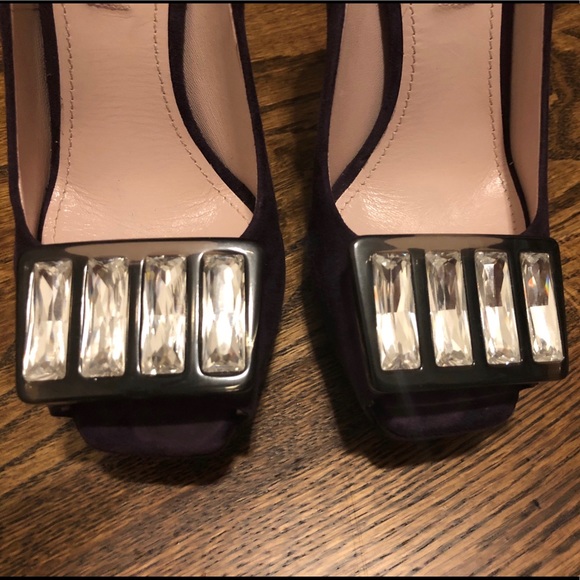 Miu Miu purple suede heels - Picture 3 of 6